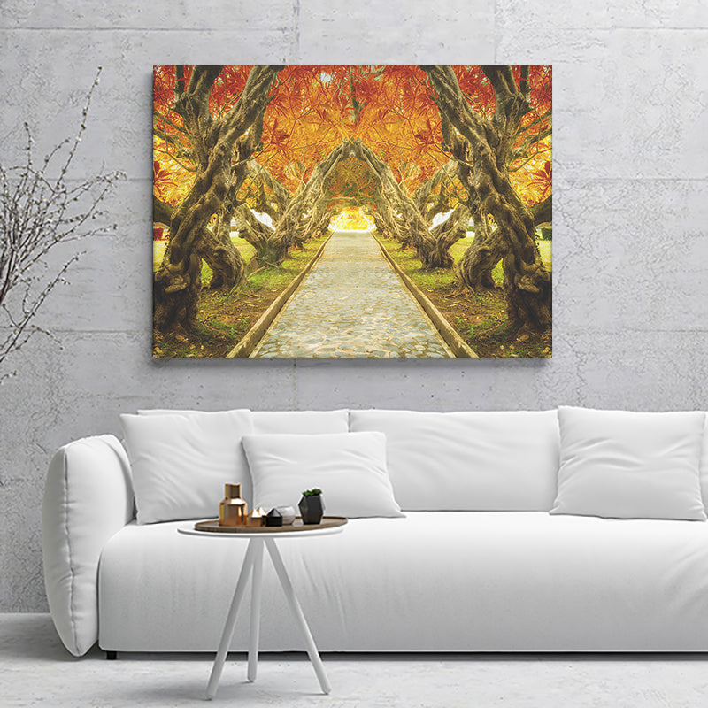 Plumeria Tree Tunnel Canvas Wall Art - Canvas Prints, Prints for Sale, Canvas Painting, Canvas On Sale