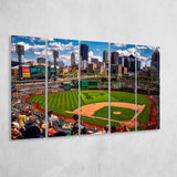 Pnc Park Pennsylvania, Stadium Canvas, Sport Art, Gift for him, Multi Panels B, Canvas Prints Wall Art Decor