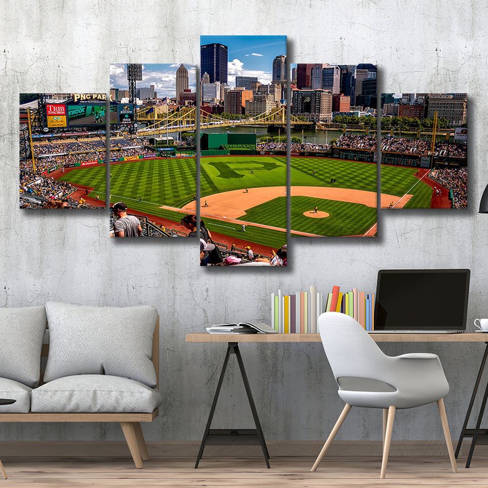 Pnc Park Pennsylvania, Stadium Canvas, Sport Art, Large Canvas, Multi Panels, Canvas Prints Wall Art Decor