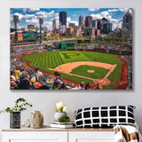 Pnc Park Pennsylvania, Stadium Canvas, Sport Art, Gift for him, Fan Gift, Canvas Prints Wall Art Decor
