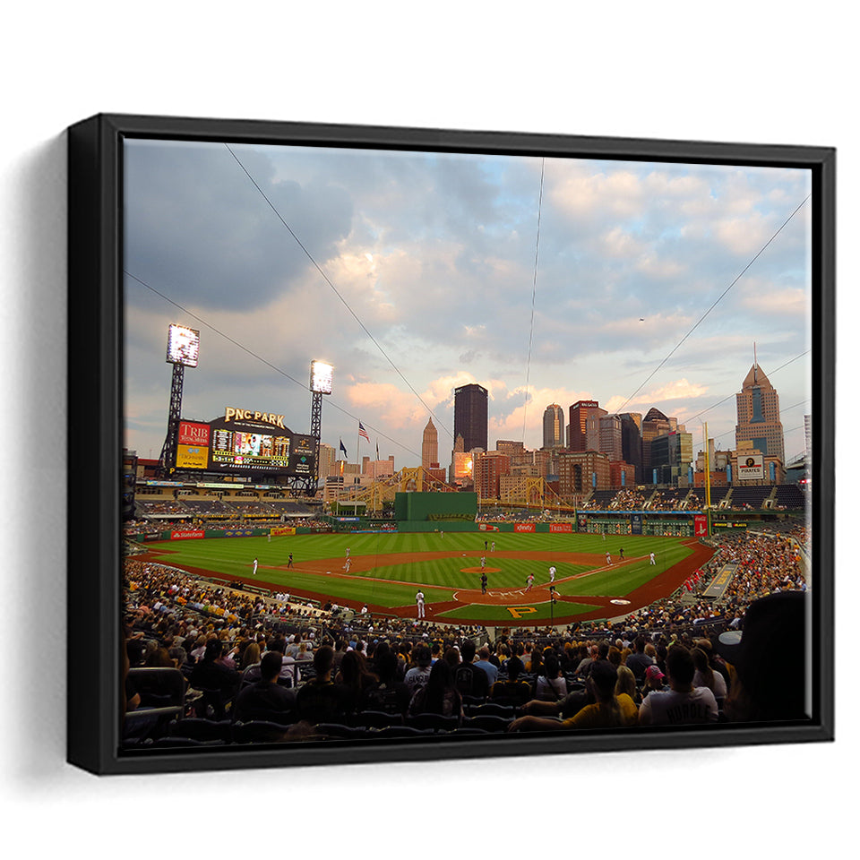Pnc Park Pittsburgh Pennsylvania, Stadium Canvas, Sport Art, Gift for him, Framed Canvas Prints Wall Art Decor, Framed Picture