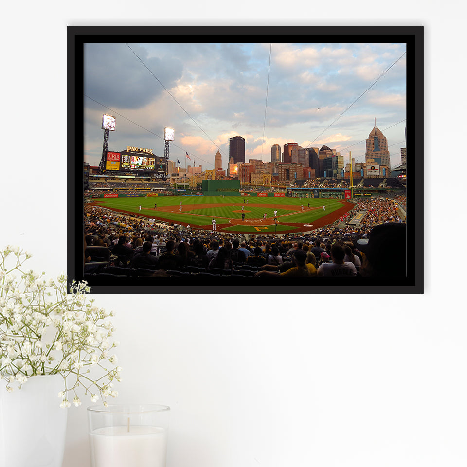 Pnc Park Pittsburgh Pennsylvania, Stadium Canvas, Sport Art, Gift for him, Framed Canvas Prints Wall Art Decor, Framed Picture