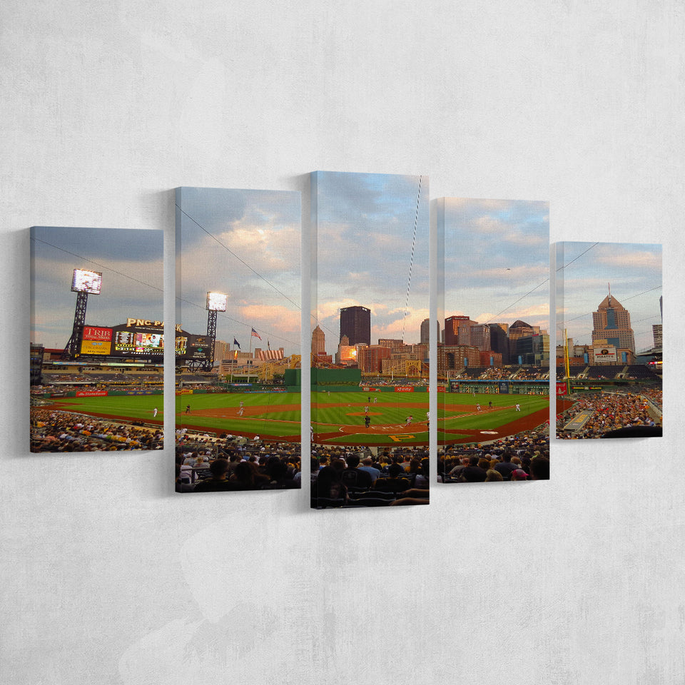 Pnc Park Pittsburgh Pennsylvania, Stadium Canvas, Sport Art, Large Canvas, Multi Panels, Canvas Prints Wall Art Decor