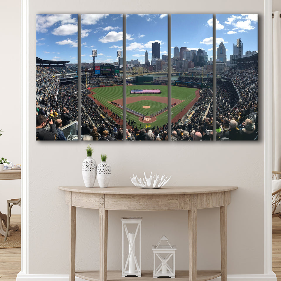 Pnc Park, Stadium Canvas, Sport Art, Gift for him, Multi Panels B, Canvas Prints Wall Art Decor