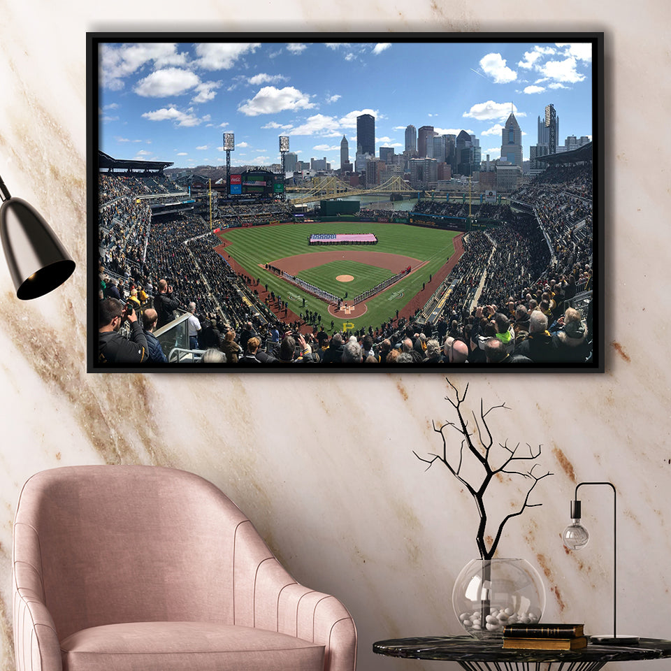 Pnc Park, Stadium Canvas, Sport Art, Gift for him, Framed Canvas Prints Wall Art Decor, Framed Picture