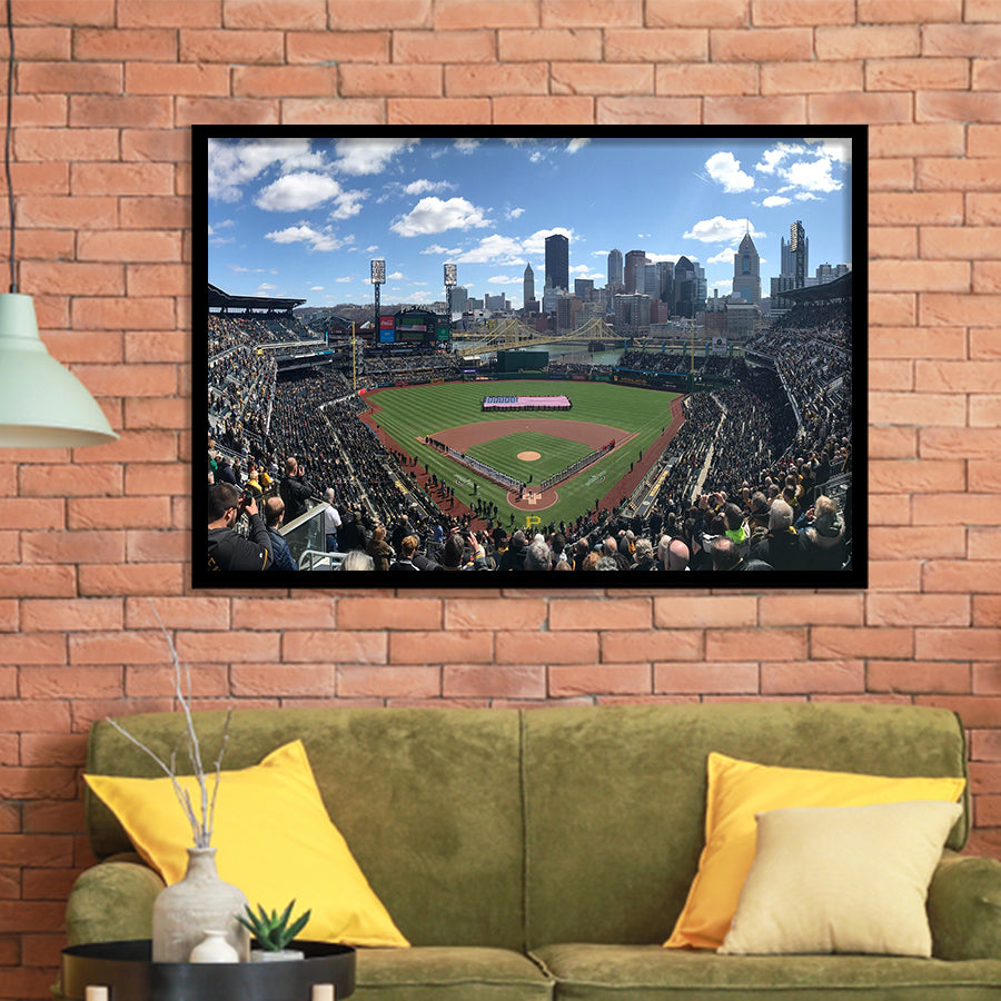 Pnc Park, Stadium Canvas, Sport Art, Gift for him, Framed Art Prints Wall Art Decor, Framed Picture