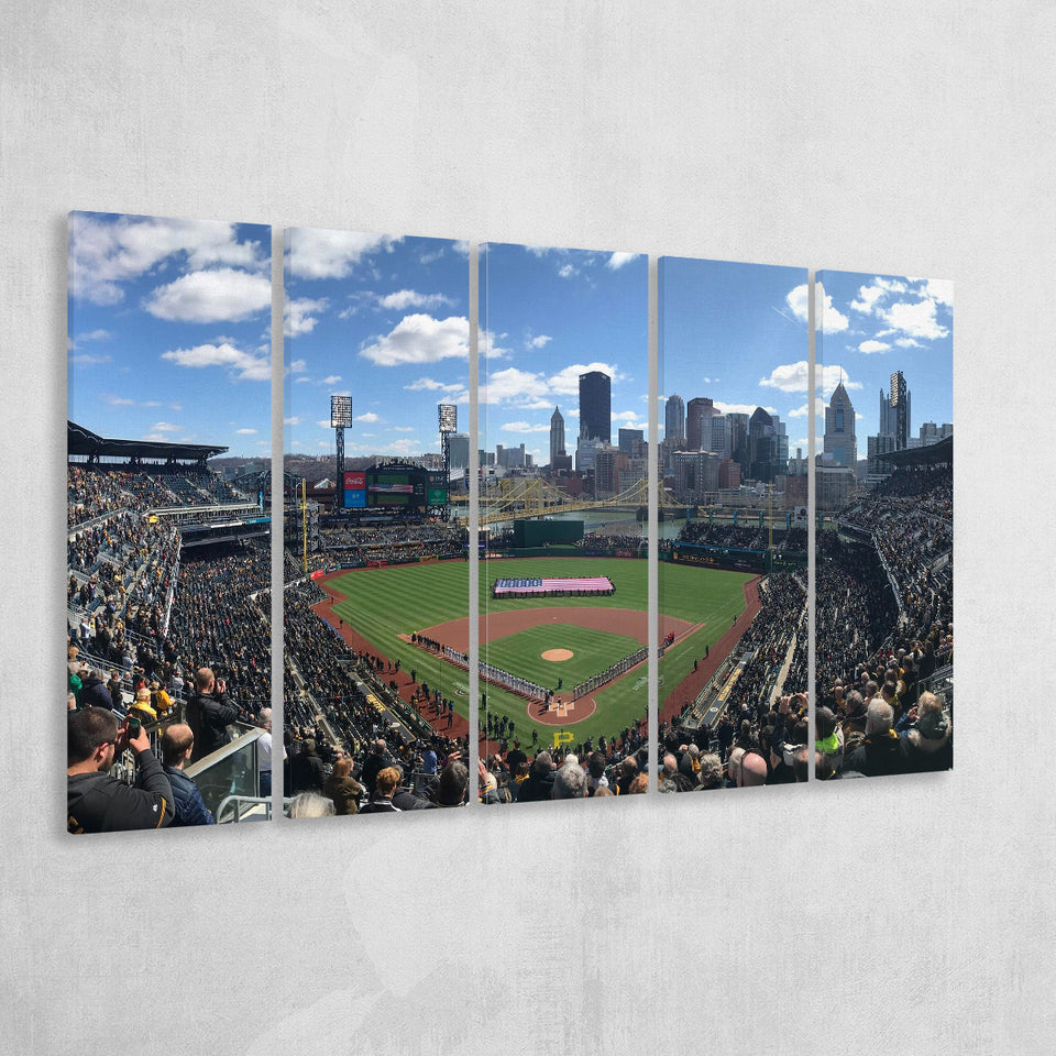 Pnc Park, Stadium Canvas, Sport Art, Gift for him, Multi Panels B, Canvas Prints Wall Art Decor