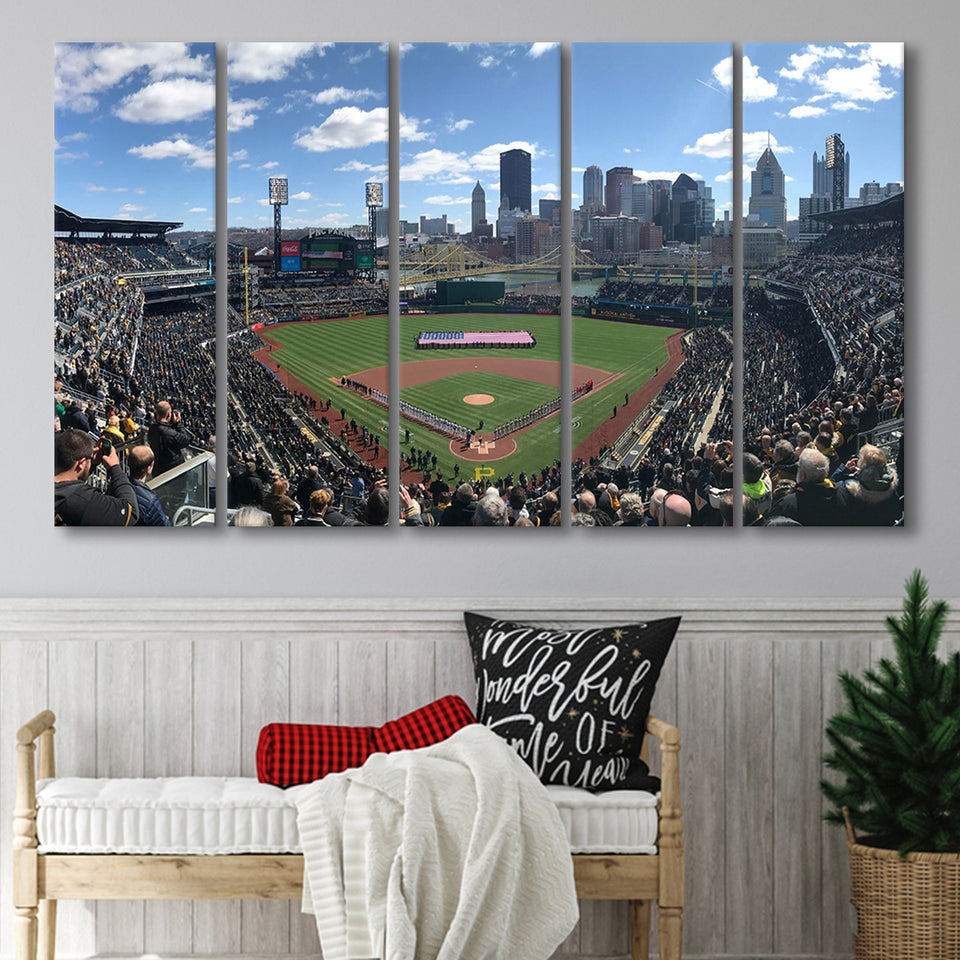 Pnc Park, Stadium Canvas, Sport Art, Gift for him, Multi Panels B, Canvas Prints Wall Art Decor