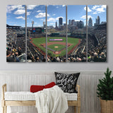 Pnc Park, Stadium Canvas, Sport Art, Gift for him, Multi Panels B, Canvas Prints Wall Art Decor