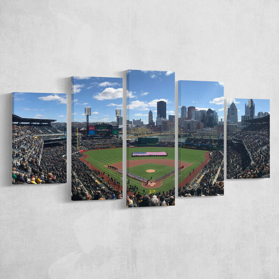 Pnc Park, Stadium Canvas, Sport Art, Large Canvas, Multi Panels, Canvas Prints Wall Art Decor