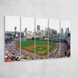 Pnc Park in Pittsburgh Pirates, Stadium Canvas, Sport Art, Gift for him, Multi Panels B, Canvas Prints Wall Art Decor