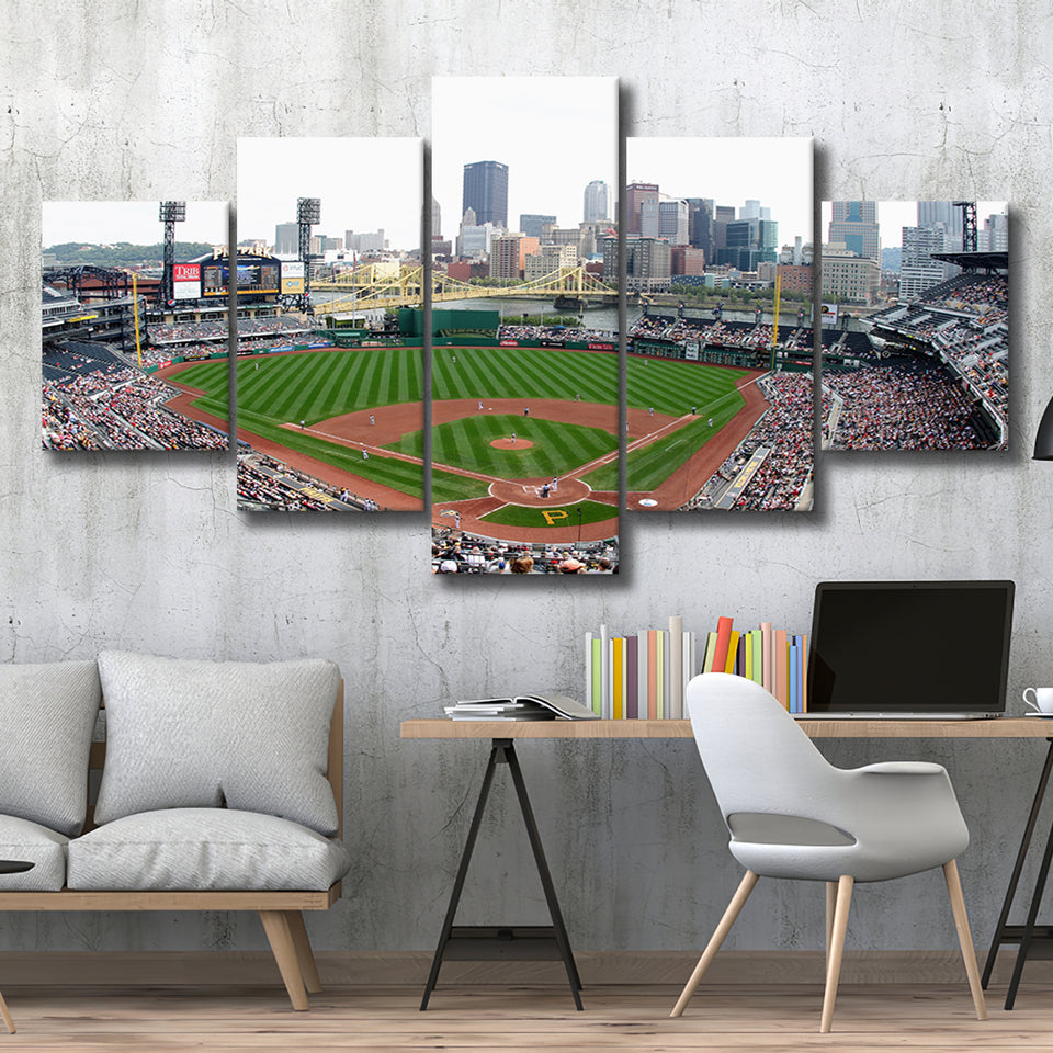 Pnc Park in Pittsburgh Pirates, Stadium Canvas, Sport Art, Large Canvas, Multi Panels, Canvas Prints Wall Art Decor
