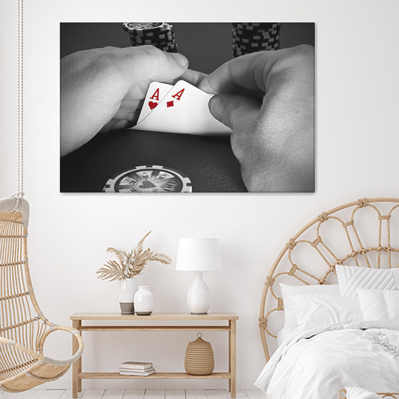 Poker Card Canvas Wall Art - Canvas Prints, Prints For Sale, Painting Canvas,Canvas On Sale 