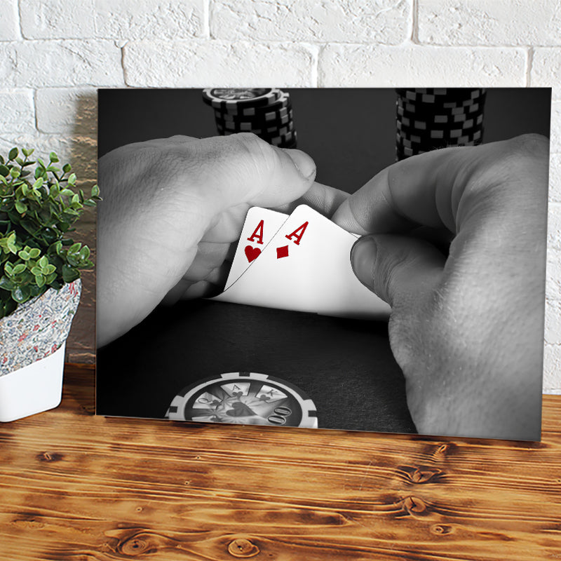 Poker Card Canvas Wall Art - Canvas Prints, Prints For Sale, Painting Canvas,Canvas On Sale 