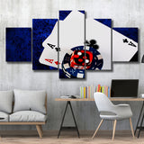 Poker, Poker Player Gift Multi Panels,Canvas Prints Wall Art Home Decor