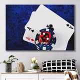 Poker, Poker Player Gift Canvas Prints Wall Art Home Decor - Painting Canvas, Ready to hang