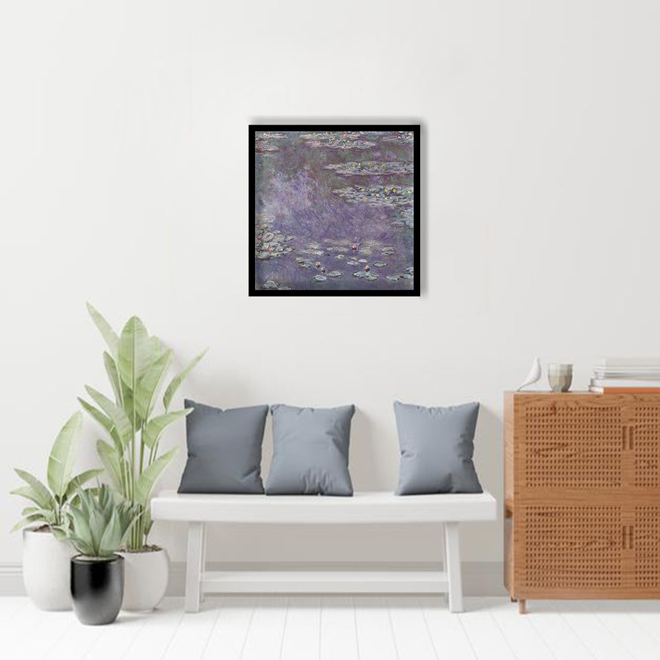 Pond With Water Lilies By Claude MonetArt Print,Canvas Art,Frame Art,Plexiglass Cover