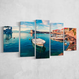 Port Wall Art 5 Piece Canvas Prints Wall Art Decor, Multi Panels, Mixed Canvas