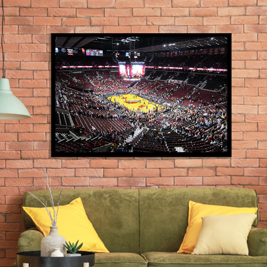 Portland Trail Blazers Stadium Art Prints Mode Center Wall Art,Sport Stadium Art Prints, Fan Gift, Wall Decor