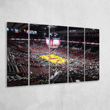 Portland Trail Blazers Stadium Canvas Prints Mode Center Wall Art,Multi Panels B,Sport Stadium Art Prints, Fan Gift