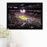 Portland Trail Blazers Stadium Framed Canvas Prints Mode Center Wall Art,Sport Stadium Art Prints, Fan Gift