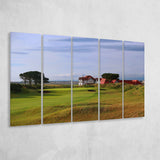 Portmarnock Golf Club Old Course, 5 Panels Extra Large Canvas Prints Wall Art Decor