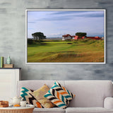 Portmarnock Golf Club Old Course, Golf Art Print, Framed Canvas Prints Wall Art Decor, Floating Frame