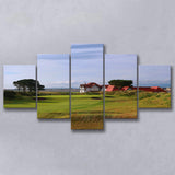 Portmarnock Golf Club Old Course, Golf Art Print, 5 Panels Canvas Prints Wall Art Decor