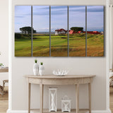 Portmarnock Golf Club Old Course, 5 Panels Extra Large Canvas Prints Wall Art Decor