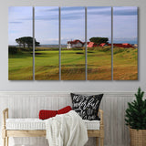Portmarnock Golf Club Old Course, 5 Panels Extra Large Canvas Prints Wall Art Decor