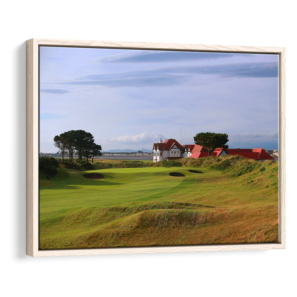 Portmarnock Golf Club Old Course, Golf Art Print, Framed Canvas Prints Wall Art Decor, Floating Frame