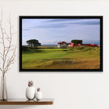 Portmarnock Golf Club Old Course, Golf Art Print, Framed Canvas Prints Wall Art Decor, Floating Frame