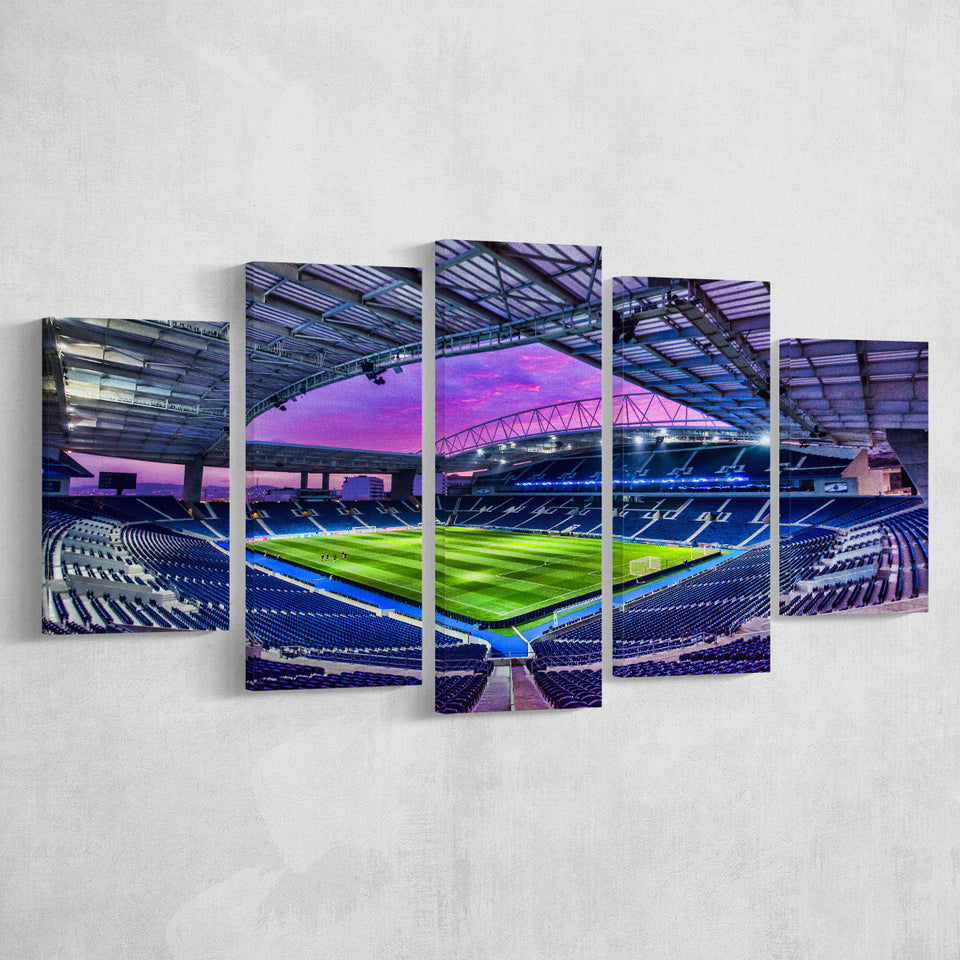 Porto Dragon Stadium, Stadium Canvas, Sport Art, Large Canvas, Multi Panels, Canvas Prints Wall Art Decor