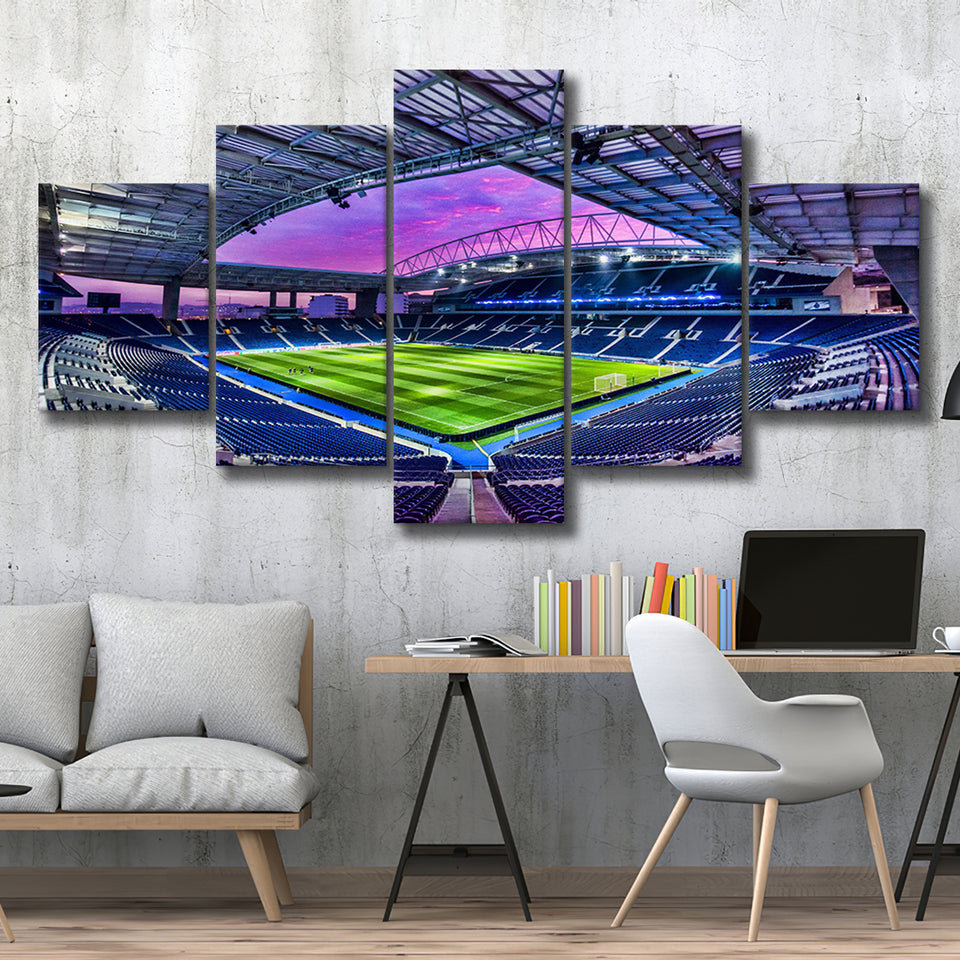 Porto Dragon Stadium, Stadium Canvas, Sport Art, Large Canvas, Multi Panels, Canvas Prints Wall Art Decor