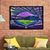 Porto Dragon Stadium, Stadium Canvas, Sport Art, Gift for him, Framed Art Prints Wall Art Decor, Framed Picture