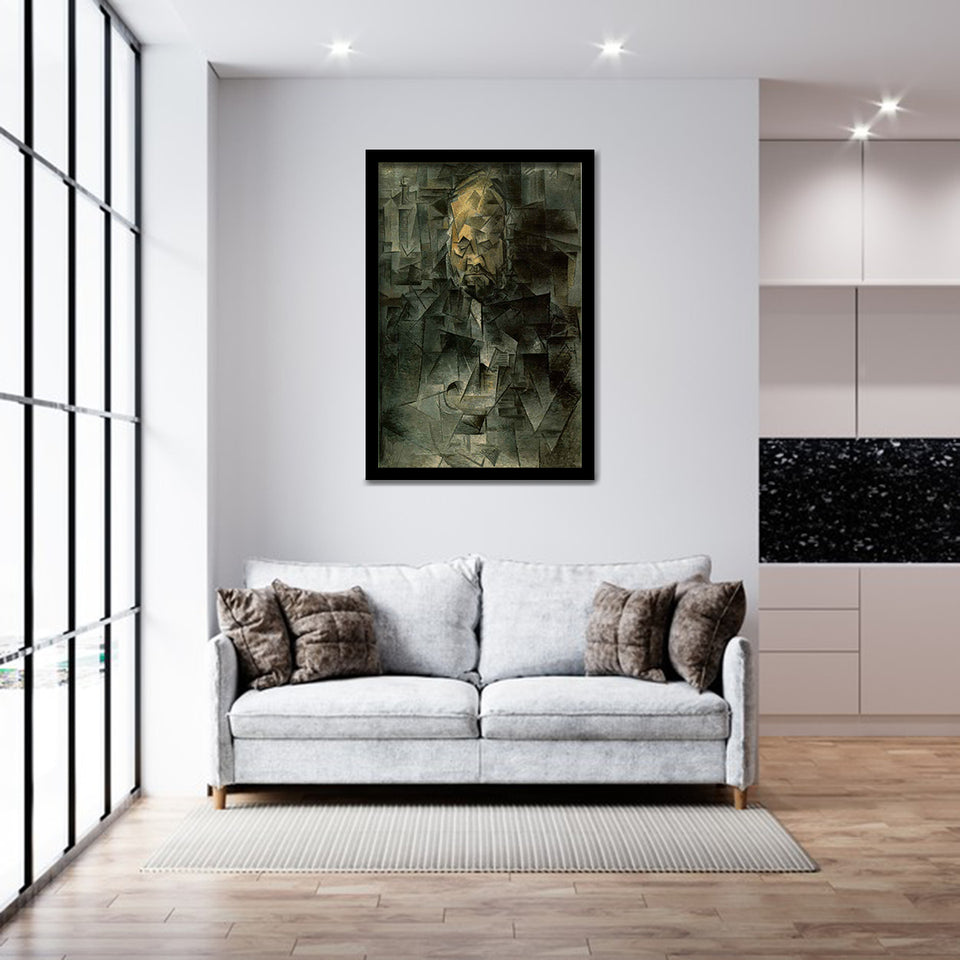 Portrait Of Ambroise Vollard By Pablo Picasso-Art Print,Frame Art,Plexiglass Cover