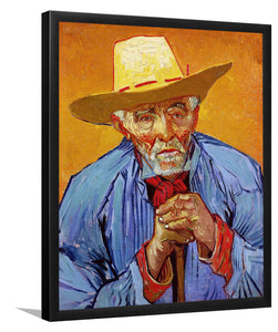 Portrait Of An Old Peasant Patience Eskal'E By Vincent Van Gogh-Art Print,Frame Art,Plexiglass Cover