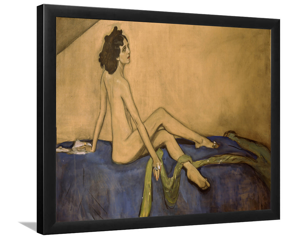 Portrait Of Ida Rubinstein By Valentin Aleksandrovich Serov-Art Print,Canvas Art,Frame Art,Plexiglass Cover