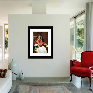 Portrait Of Pope Innocent X By Diego Velazquez-Canvas Art,Art Print,Framed Art,Plexiglass cover