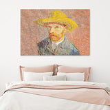 Portrait With Straw Hat Van Gogh Canvas Wall Art - Canvas Prints, Prints for Sale, Canvas Painting, Canvas On Sale