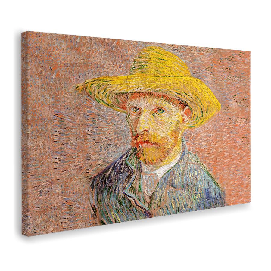 Portrait With Straw Hat Van Gogh Canvas Wall Art - Canvas Prints, Prints for Sale, Canvas Painting, Canvas On Sale