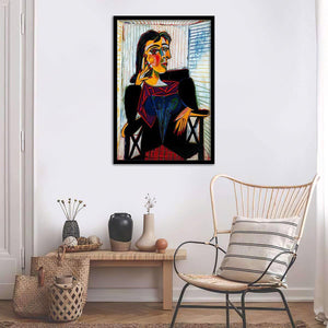 Portrait of Dora Maar 1937 - Pablo Picasso-gigapixel - Art Print, Frame Art, Painting Art