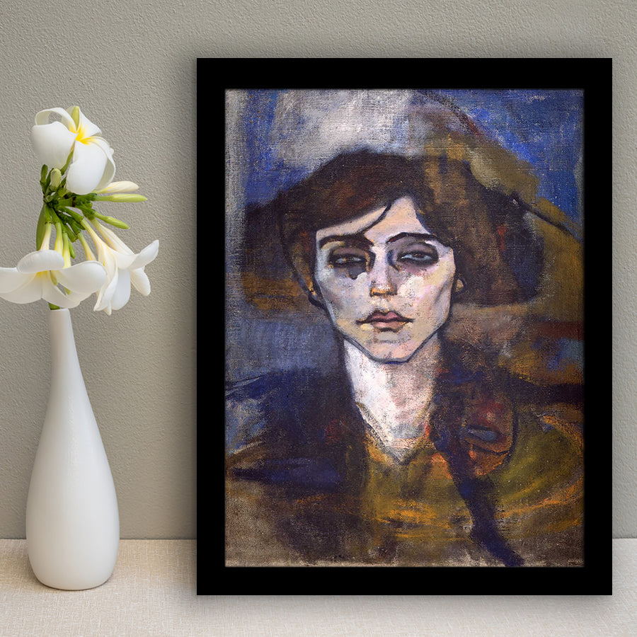 Portrait Of Maude Abrantes By Modigliani Framed Art Prints Wall Decor, Framed Picture, Large Picture