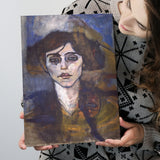 Portrait Of Maude Abrantes By Modigliani Canvas Prints Wall Art, Home Living Room Decor, Large Canvas
