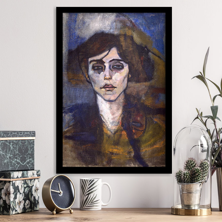 Portrait Of Maude Abrantes By Modigliani Framed Art Prints Wall Decor, Framed Picture, Large Picture