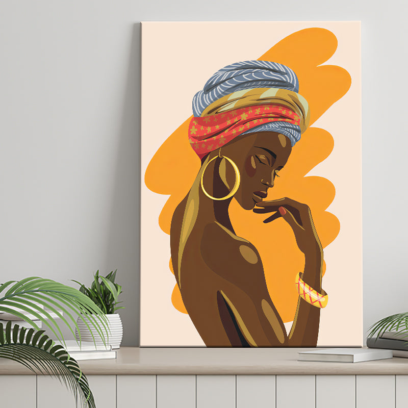 African woman art Canvas Print / Canvas Art by Ingrida - Pixels