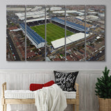 Portsmouth Stadium Canvas Prints Fratton Park Stadium Wall Art Football,Multi Panels B,Sport Stadium Art Prints, Fan Gift