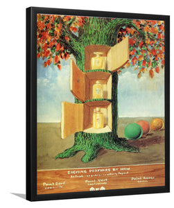 Poster Exciting Perfumes By Mem 1946 by Rene Magritte-Art Print, Frame Art, Plexiglas Cover