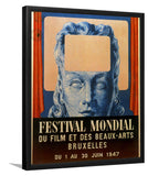 Poster Of International Festival Of Cinema And Fine Arts In Brussels 1947 1947 by Rene Magritte-Art Print, Frame Art, Plexiglas Cover