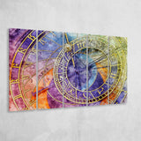Prague Astronomical Clock Canvas Art, Czech 5 Panels B,Large Canvas,Canvas Prints Wall Art Home Decor